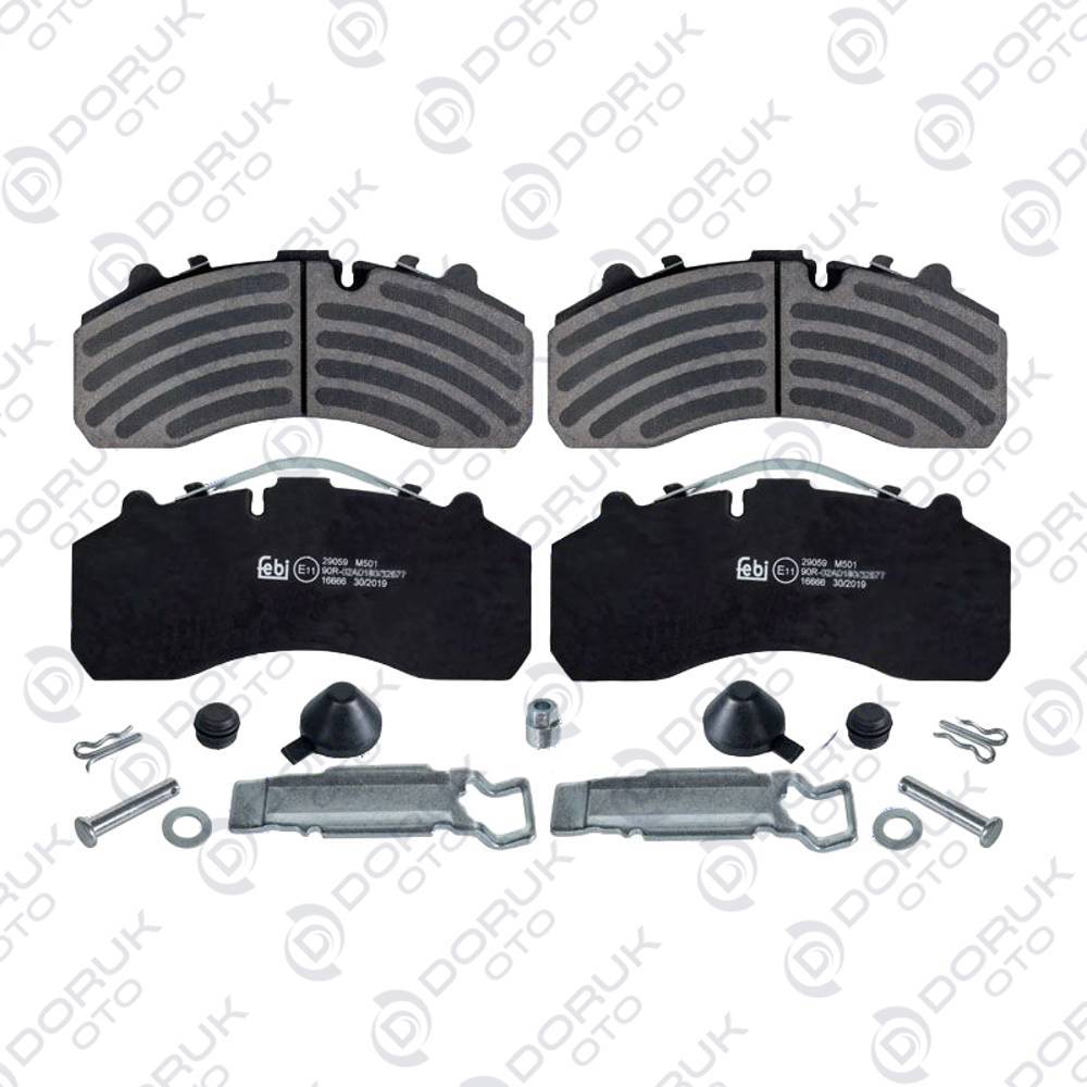 04845 Mercedes Benz Axor Fren Balata Takımı 0004214310